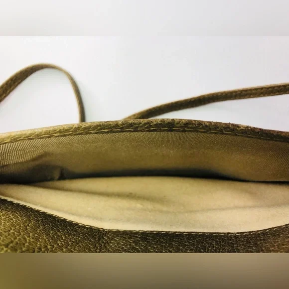 Vintage ✨ Gucci GG Monogram Coated Canvas Leather Crossbody Authenticated COA - Picture 7 of 16